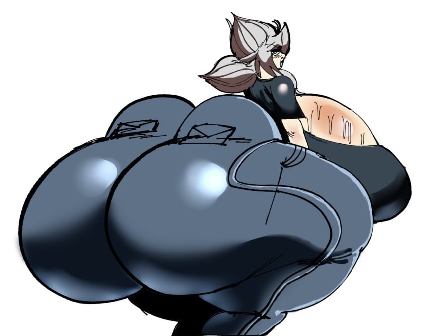 1girls alternate_breast_size ass_expansion bottom_heavy breast_bigger_than_head caliminasty enormous_ass enormous_breasts femzor freaksawthem huge_ass huge_breasts hyper hyper_ass hyper_breasts jeans large_ass large_breasts thick_thighs wide_hips