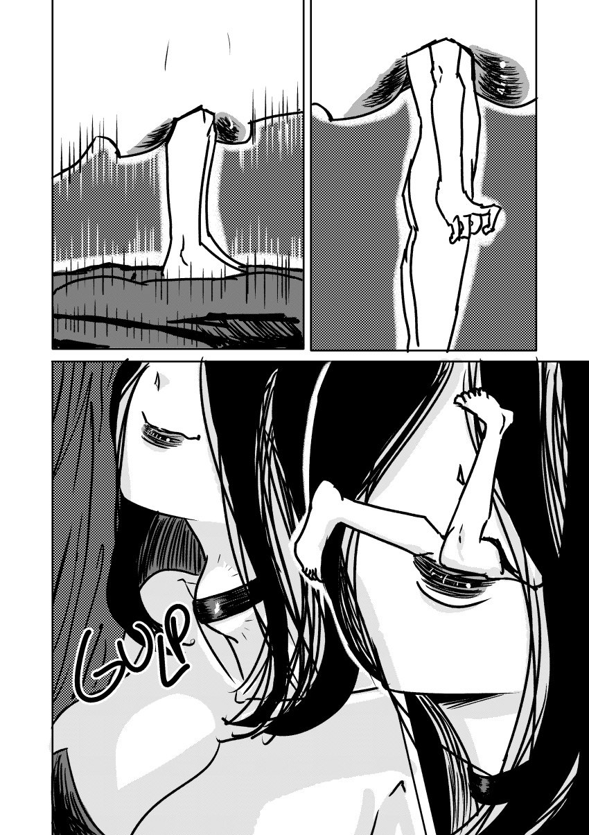 1boy 1girls absurd_res comic female female_pred giantess male man_eating_witch_(shoulderenjoyer) oral_vore shoulderenjoyer tagme vore