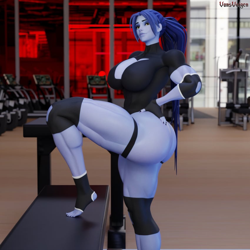 1girls 3d activision amelie_lacroix big_ass big_breasts big_thighs blizzard_entertainment blue-skinned_female blue_body blue_skin breasts bubble_ass bubble_butt bust busty chest curvaceous curves curvy curvy_figure female fit fit_female gym hips hourglass_figure huge_ass large_ass legs leotard mature mature_female muscular muscular_female overwatch overwatch_2 slim_waist solo thick thick_ass thick_hips thick_legs thick_thighs thighs toned toned_female voluptuous voluptuous_female vonsvaigen waist wide_hips wide_thighs widowmaker