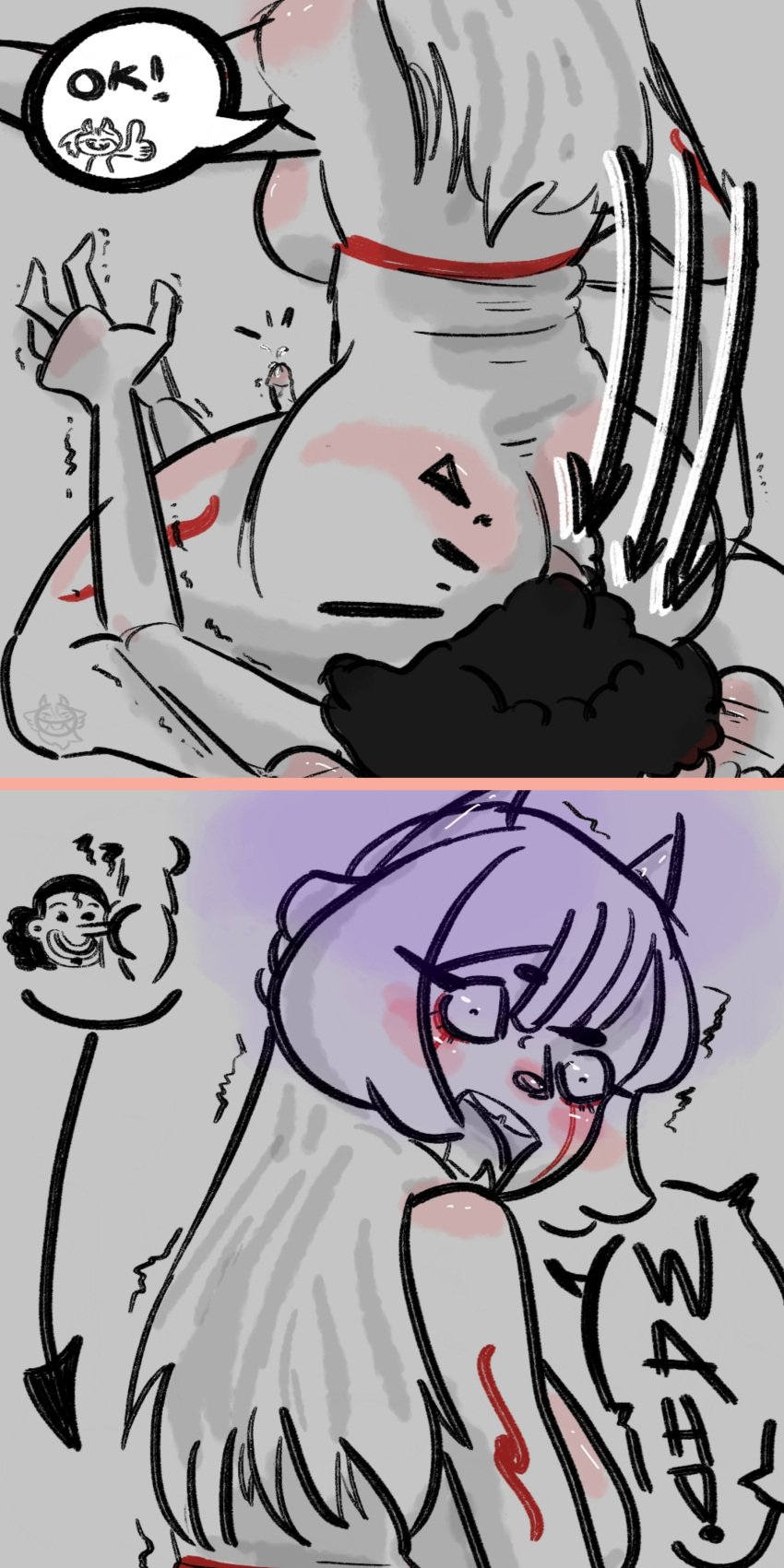 anal anal_insertion anal_sex anus ass ass_focus butt_focus cowgirl_position female female_focus funny funny_face long_nose male nude oc one_piece oni oni_female oni_horns pinche_nanachan self_upload selfinsert selfship selfshipping sitting_on_face sketch sketch_page usopp usopp_(sogeking) usopp_pirates yumeship yumeshipping
