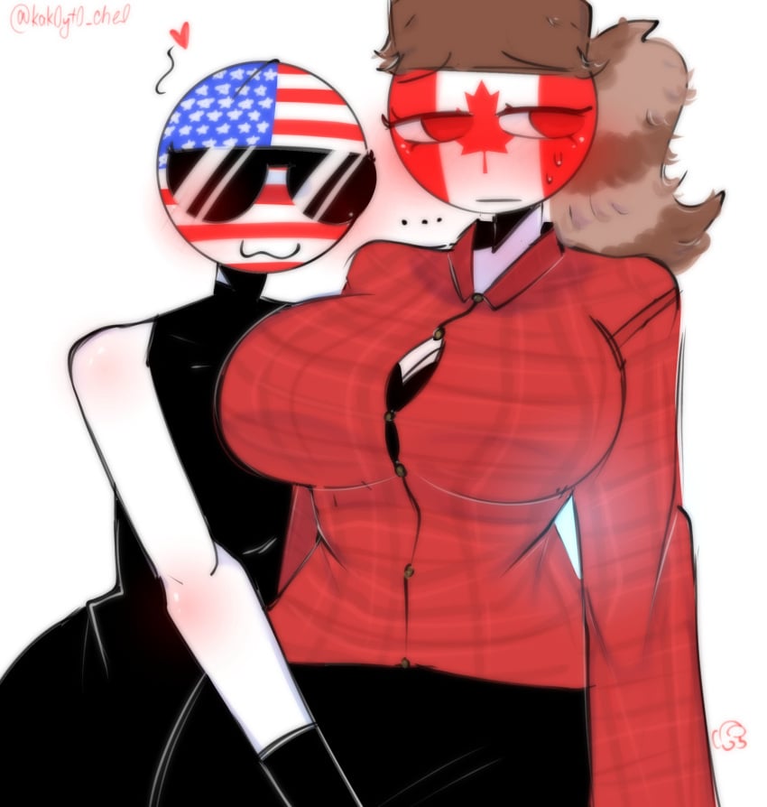 ... 2girls among_us among_us_reference blush canada_(countryhumans) countryhumans countryhumans_girl kak0yt0_chel sunglasses tagme united_states_of_america_(countryhumans)