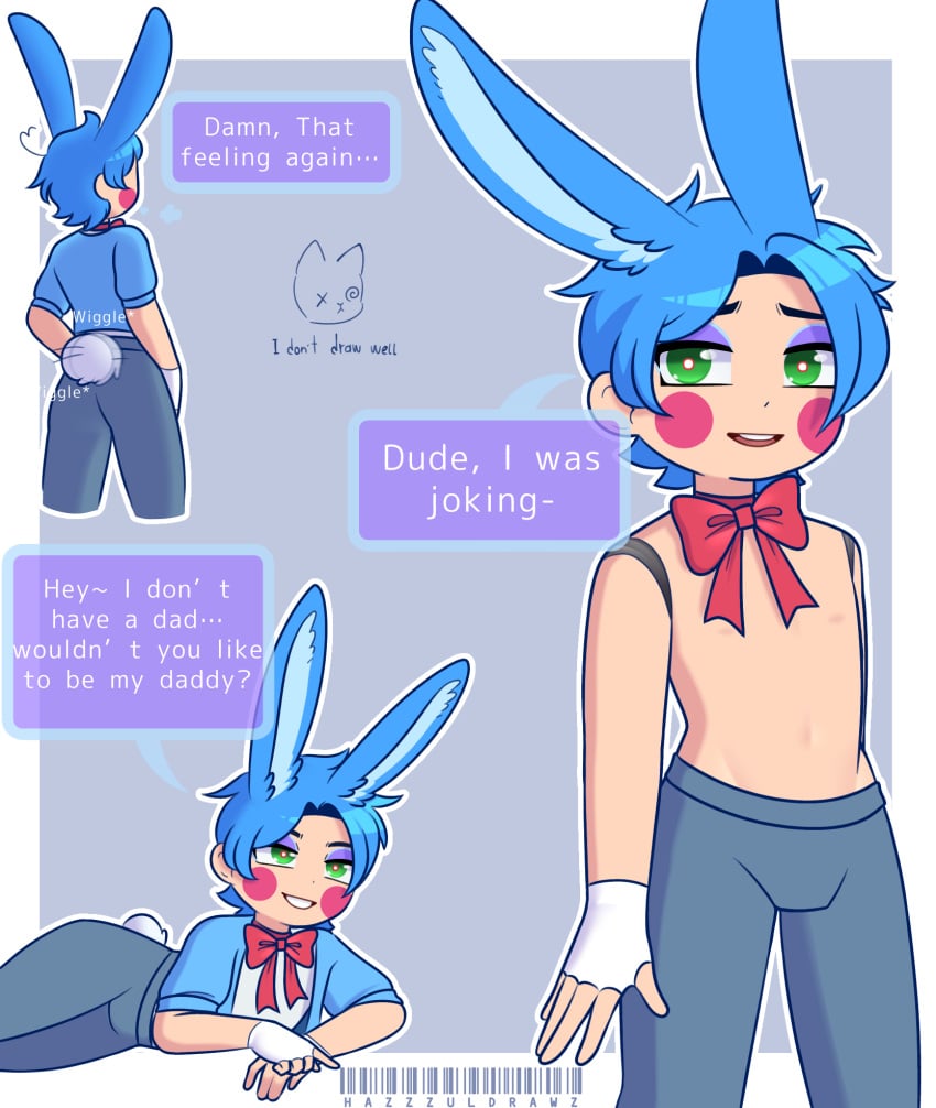 femboy fnaf male_only solo tagme toy_bonnie toy_bonnie_(fnaf)