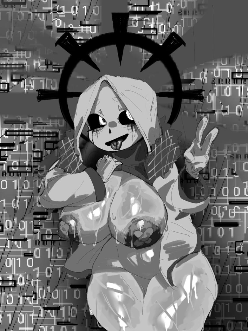 1girls big_breasts female female_only god_404 godverse lustful_gaze sans sans_au undertale undertale_au