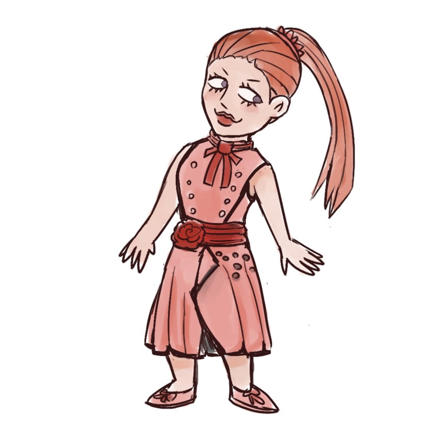 dead_by_daylight drawing meg_thomas redhair twintails