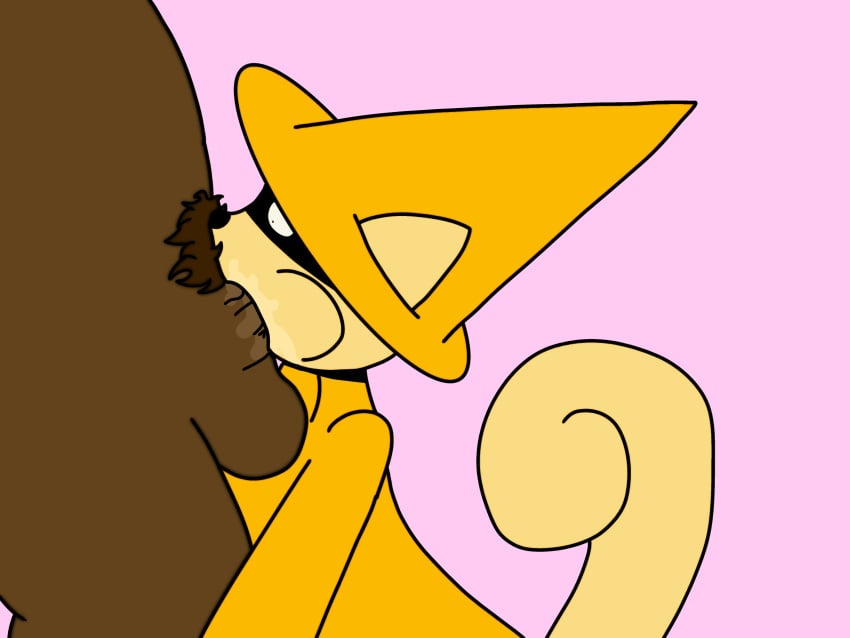 anthro balls_deep cartoon_network deepthroat fully_clothed hat honey_(mao_mao) honey_(mao_mao:_heroes_of_pure_heart) human human_on_anthro male/female mao_mao:_heroes_of_pure_heart mao_mao_heroes_of_pure_heart matti_is_mouse pubic_hair saliva squirrel