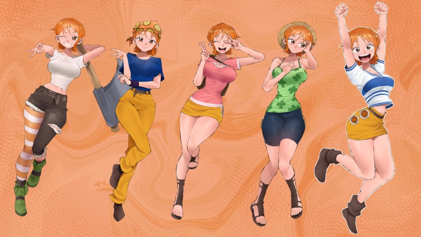 clothing female female_only flytrapxx nami nami_(classic) nami_(one_piece) one_piece tagme