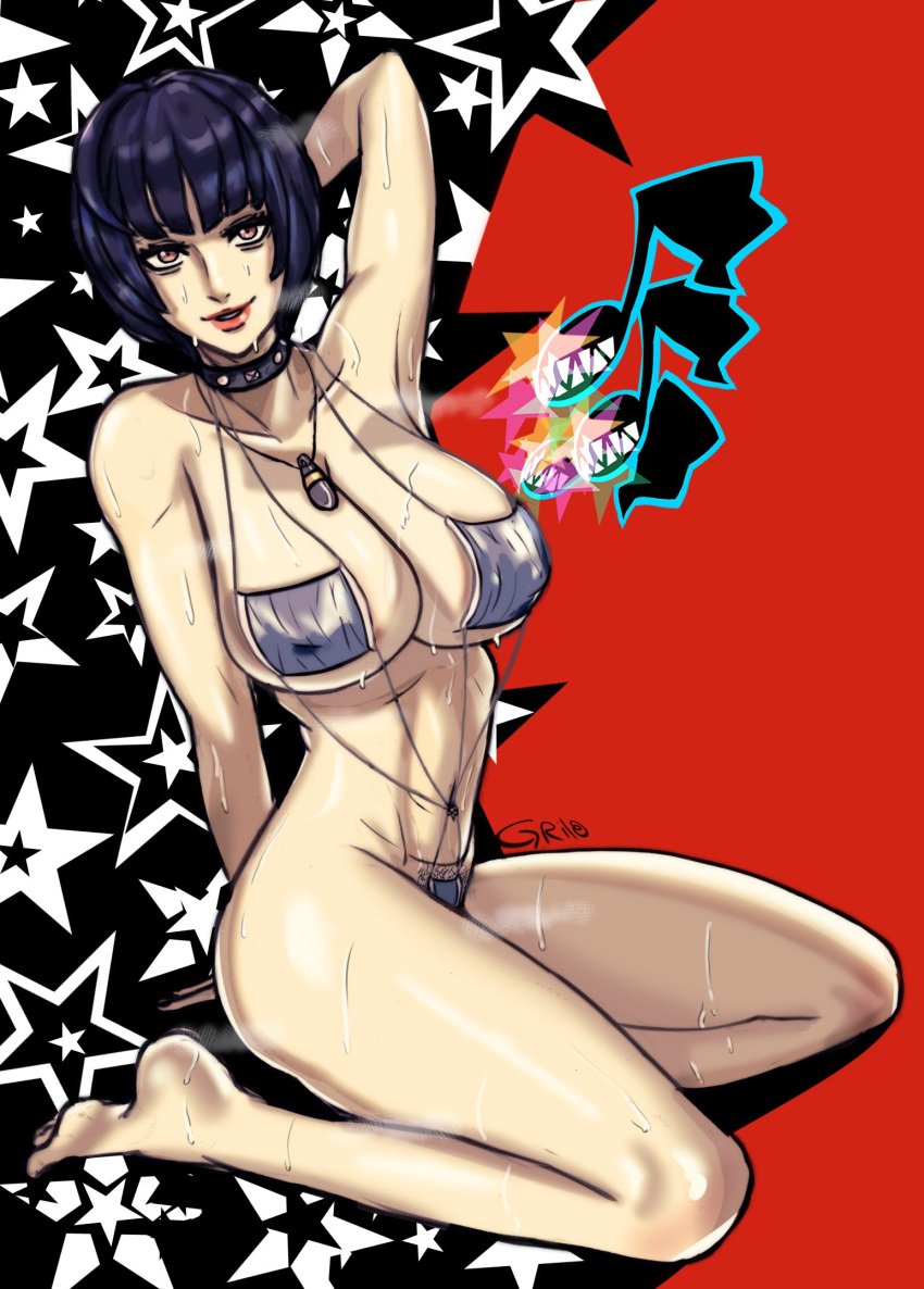 megami_tensei persona persona_5 solidusgrilo solo solo_female solo_focus tae_takemi