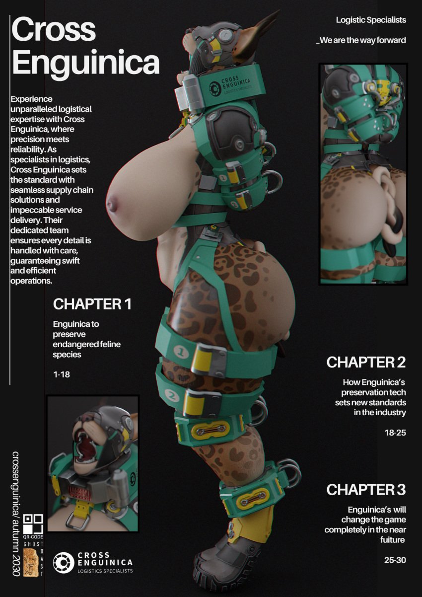 3d_(artwork) 9:16 anthro bodily_fluids bondage bondage bound breasts collar cuff_(restraint) cuff_(restraint)n digital_media_(artwork) female forced fully_bound gag genitals ghostoast hands_behind_back hi_res industrial lock machine machine_bondage metal_collar muzzle_(object) nude oral prisoner pussy qr-code restrained restraints ring_gag saliva science_fiction shackles solo spread_legs spreading submissive submissive_female tail tail_cuff