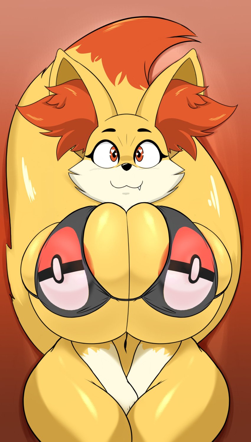 1girls :3 :3c big_breasts bikini curvy cute cute_fang fangs fennekin floof fluffy fluffy_ears fluffy_tail fox fox_girl furry heart-shaped_pupils looking_at_viewer niki_(dofunut) owo pokemon pokemon_(species) seii3 smile smiling smiling_at_viewer solo solo_female thighs uwu yiff