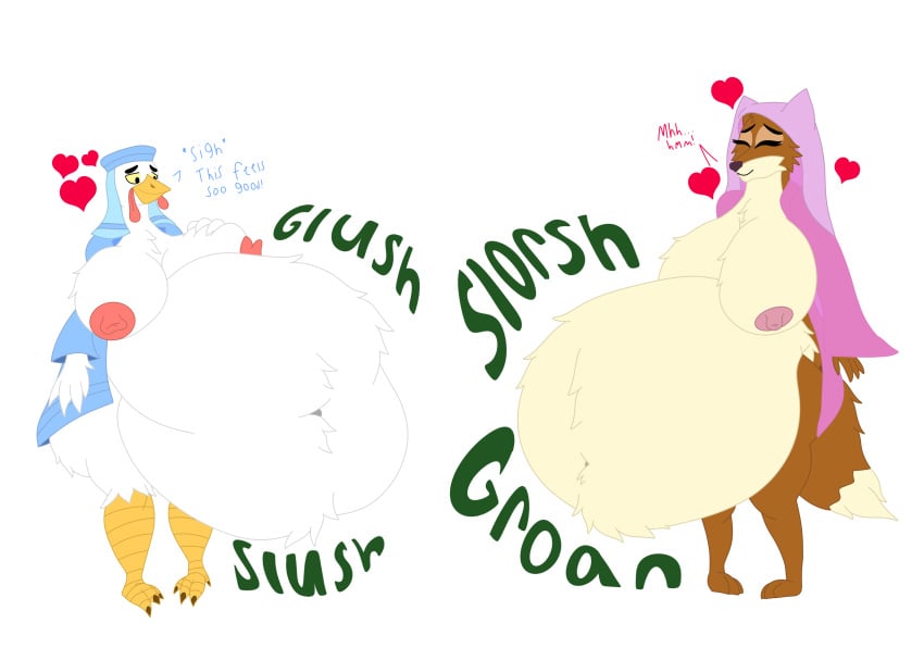 absurd_res after_vore alpha_channel anid anthro anthro_pred areola areola_outline ass avian avian_pred belly belly_fur belly_tuft big_belly big_breasts big_butt biped bird bloated breast_expansion breast_grab breast_tuft breasts bulge butt_expansion butt_tuft canid canine cheek_tuft chest_tuft chicken clothing dialogue digestion digestion_noises disney duo expansion face_veil facial_tuft fat_rolls fatal_vore female female_pred fox galliform gallus_(genus) glush groan groaning_belly half_naked hand_on_breast hand_on_own_breast happy head_tuft headgear headwear heart_symbol hi_res hood huge_belly huge_breasts lady_kluck maid_marian male male_prey mammal mandro22 markings moan multiple_preds navel navel_outline navel_tuft nipples obese obese_anthro obese_female onomatopoeia overweight overweight_anthro overweight_female phasianid png_file post-vore red_fox robe robe_only robin_hood_(disney) rumbling_stomach satisfaction satisfied satisfied_look simple_background slorsh sloshing_belly slush_(sound_effect) sound_effects stomach_bulge tail tail_markings tail_tuft text thick_thighs transparent_background true_fox tuft underbelly unseen_prey veil vore wardrobe_malfunction