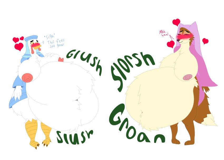 absurd_res after_vore alpha_channel anthro anthro_pred areola areola_outline ass avian avian_pred belly belly_fur belly_tuft big_belly big_breasts big_butt biped bird bloated blush breast_expansion breast_grab breast_tuft breasts bulge butt_expansion butt_tuft canid canine cheek_tuft chest_tuft chicken clothing dialogue digestion digestion_noises disney duo expansion face_veil facial_tuft fat_rolls fatal_vore female female_pred fox galliform gallus_(genus) glush groan groaning_belly half_naked hand_on_breast hand_on_own_breast happy head_tuft headgear headwear heart_symbol hi_res hood huge_belly huge_breasts lady_kluck maid_marian male male_prey mammal mandro22 markings moan multiple_preds navel navel_outline navel_tuft nipples obese obese_anthro obese_female onomatopoeia overweight overweight_anthro overweight_female phasianid png_file post-vore red_fox robe robe_only robin_hood_(disney) rumbling_stomach satisfaction satisfied satisfied_look sigh sighing simple_background slorsh sloshing_belly slush_(sound_effect) sound_effects stomach_bulge tail tail_markings tail_tuft text thick_thighs transparent_background true_fox tuft underbelly unseen_prey veil vore wardrobe_malfunction