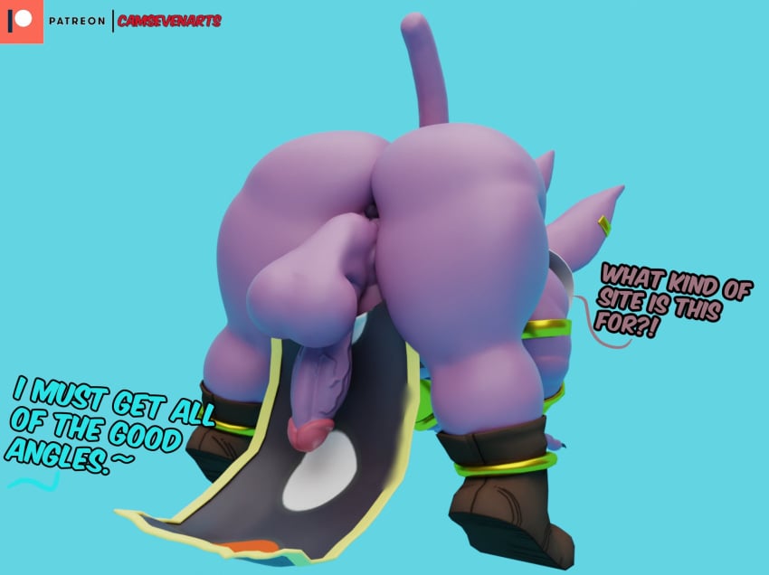 1boy anus ass back_view backsack balls big_ass big_butt bottomless bottomless_male bubble_ass bubble_butt camseven champa chubby chubby_male dialogue dragon_ball fat fat_ass fat_butt fat_man huge_ass huge_butt large_ass large_butt male male_only overweight overweight_male penis rear_view solo solo_male text thick_ass thick_butt