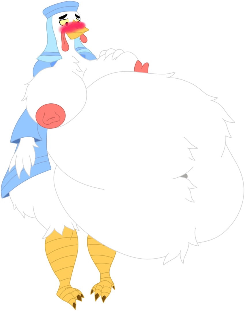 absurd_res after_vore alpha_channel anthro anthro_pred areola areola_outline ass avian avian_caruncle avian_feet avian_legs avian_pred belly belly_tuft big_belly big_breasts big_butt biped bird bird_legs bloated blue_clothing blush breast_expansion breast_grab breast_tuft breasts bulge butt_expansion butt_tuft chest_tuft chicken clothing dewlap_(anatomy) digestion disney expansion fat_rolls fatal_vore feather_tuft feathers female female_pred galliform gallus_(genus) hand_on_breast hand_on_own_breast hat headgear headwear hi_res lady_kluck leg_tuft mandro22 navel navel_outline navel_tuft nipples obese obese_anthro obese_female overweight overweight_anthro overweight_female phasianid png_file robe robe_only robin_hood_(disney) satisfaction satisfied satisfied_look simple_background solo stomach_bulge story story_in_description thick_thighs transparent_background tuft veil vore wardrobe_malfunction wattle winged_arms wings