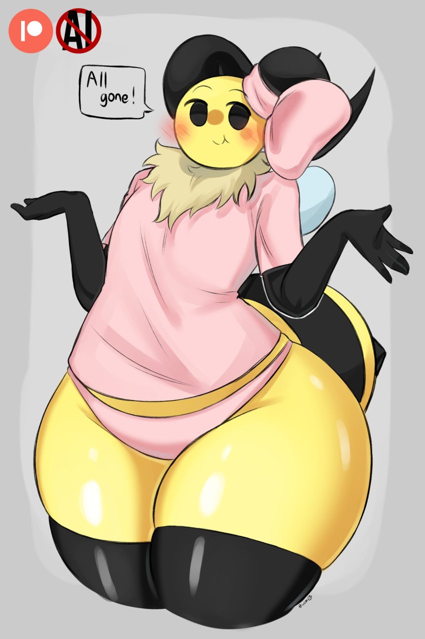 1female 1girls annabee_(woebeeme) ass bee bee_girl big_ass bubble_ass bubble_butt enormous_ass female huge_ass huge_butt huge_thighs humanoid large_ass large_butt massive_ass massive_butt massive_thighs no_breasts say_no_to_ai tagme thicc_thighs thick_thighs wide_hip wide_hipped_female wide_hips wide_thighs woebeeme woebeeme_(say_no_to_ai)