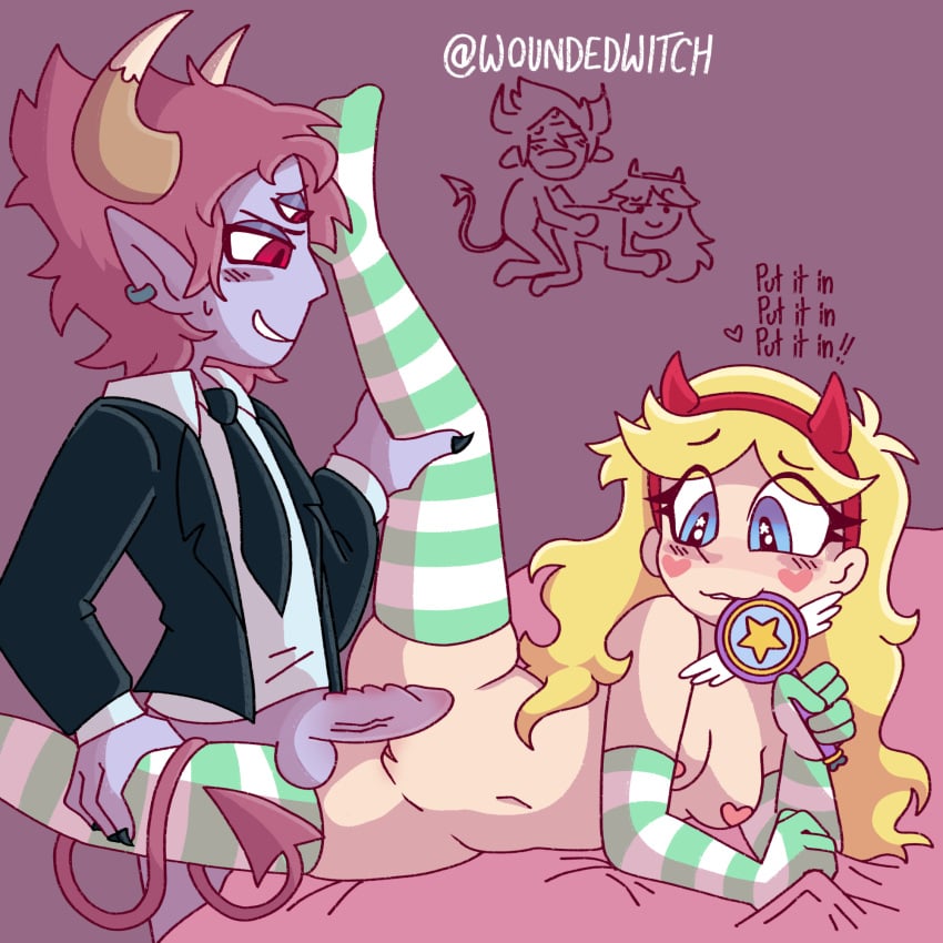 demon star_butterfly star_vs_the_forces_of_evil stockings svtfoe tom_lucitor woundedwitch