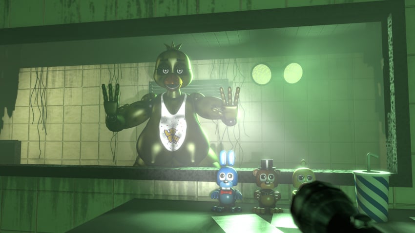 3d 3d_(artwork) animatronic animatronic_female big_breasts big_thighs chica_(fnaf) five_nights_at_freddy's five_nights_at_freddy's_3 fnaf huge_breasts large_breasts massive_breasts phantom_chica sfm solo source_filmmaker