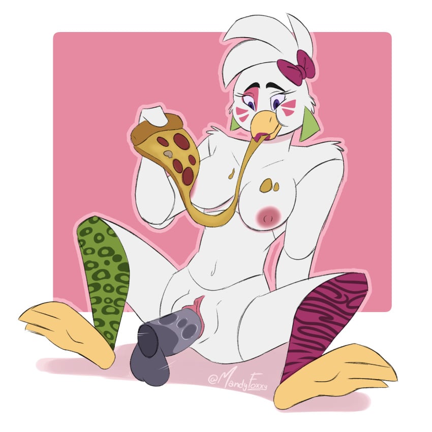 disembodied_penis female five_nights_at_freddy's glamrock_chica_(fnaf) mandyfoxy penis pizza straight tagme vaginal_penetration