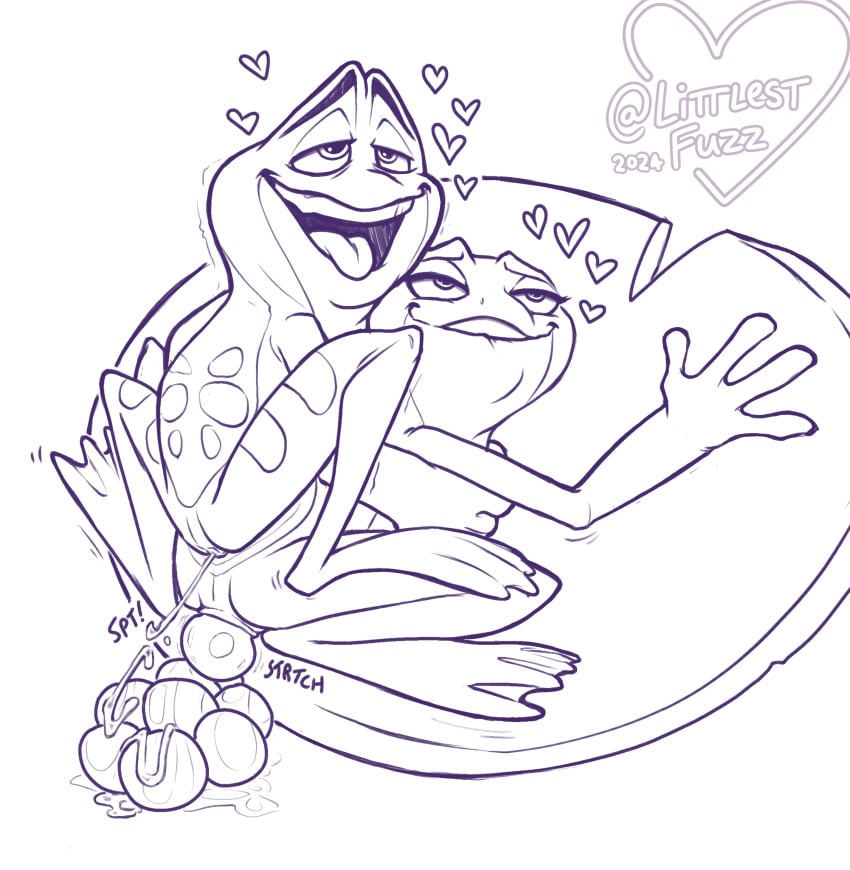 2024 4_fingers amphibian amplexus anatomically_correct anatomically_correct_cloaca anatomically_correct_genitalia animal_genitalia bite biting_lip biting_own_lip bodily_fluids cloaca cloaca_juice cum cum_from_cloaca cum_on_egg digital_drawing_(artwork) digital_media_(artwork) disney duo egg egg_from_cloaca egg_laying ejaculation external_fertilization feet female feral feral_on_feral fingers frog from_behind_position genital_fluids genitals heart_symbol hi_res intraspecies lidded_eyes lily_pad line_art littlestfuzz looking_pleasured male male/female membrane_(anatomy) open_mouth perching_position plant prince_naveen princess_tiana self_bite sex simple_background smile spawning teeth the_princess_and_the_frog toes tongue tongue_out webbed_feet white_background