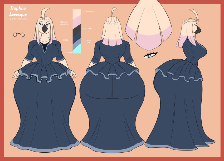 artjwink avian big_breasts breasts female headmistress_(jwinkz) milf tagme