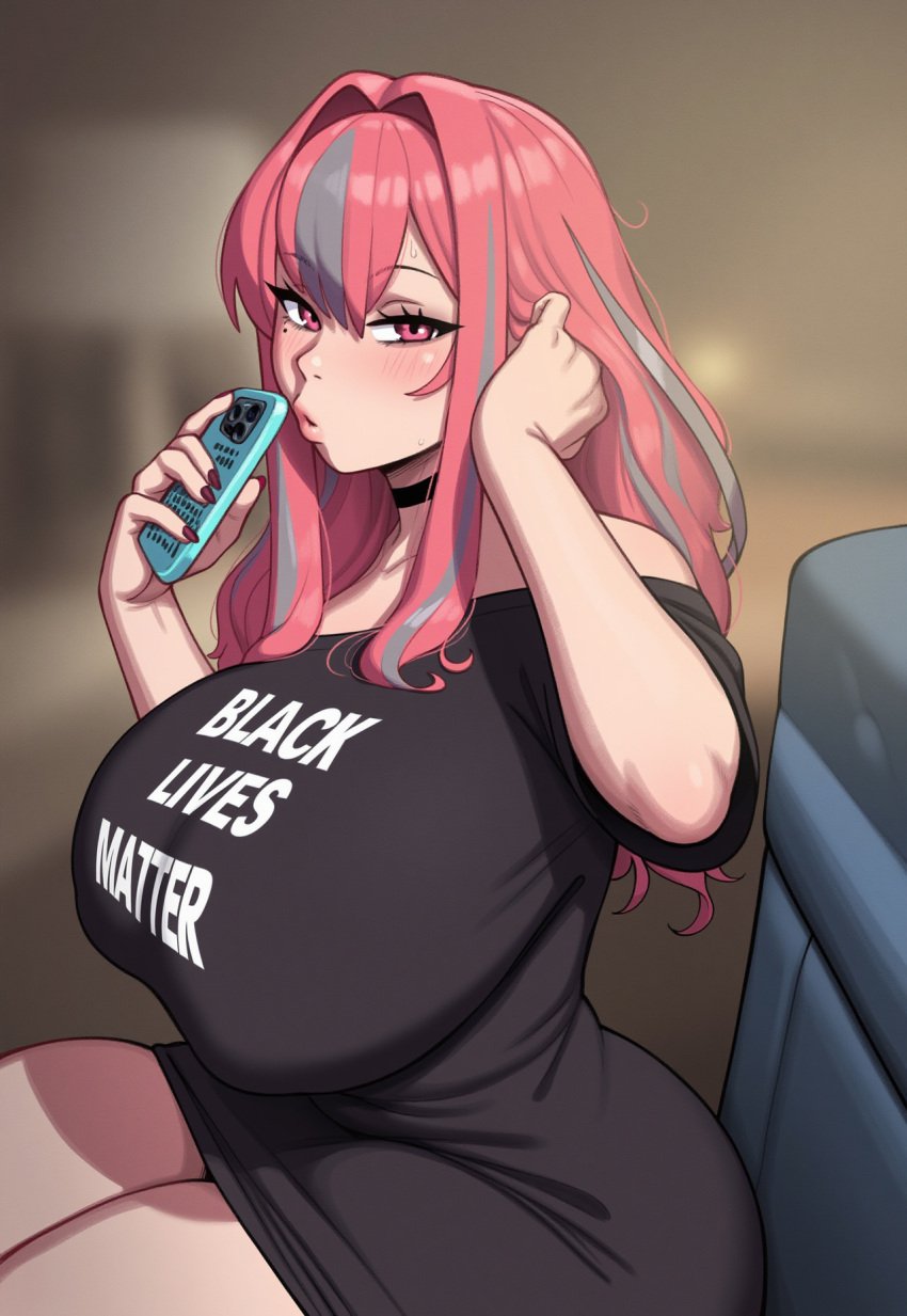 1girls ai_generated ass azur_lane big_ass big_breasts black_choker black_lives_matter breasts bremerton_(azur_lane) cheating cheating_female choker cuckold curvy_body curvy_female curvy_figure fat_ass female hips huge_ass huge_breasts large_ass large_breasts light-skinned_female light_skin long_hair massive_ass massive_breasts netorare ntr onlycakez pink_eyes pink_hair qos queen_of_spades queen_of_spades_symbol rizdraws_(ai_style) thick_thighs thighhighs voluptuous voluptuous_female wide_hips
