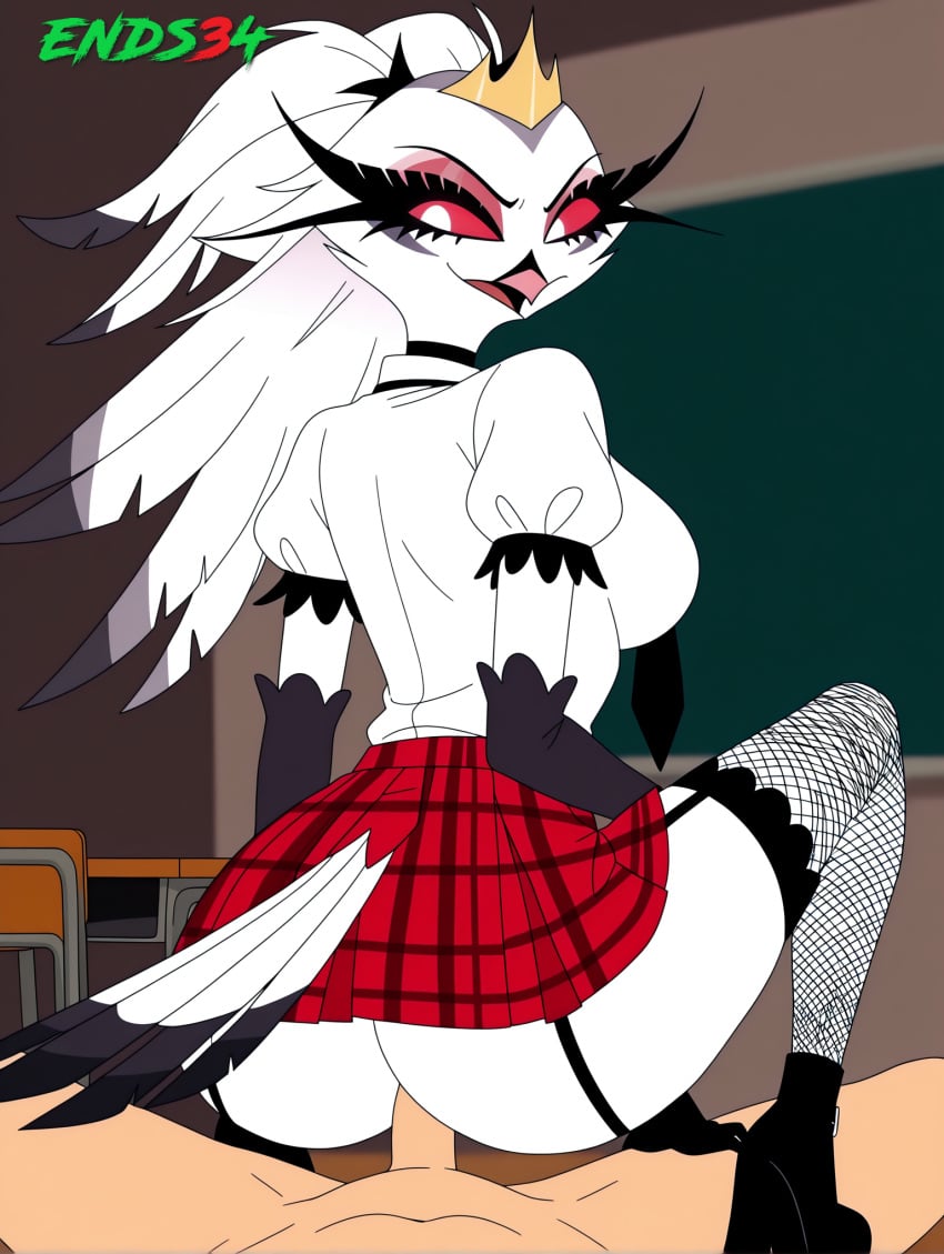 2025 ass ends34 female female_focus furry_female helluva_boss milf mother school_uniform sex sex_from_behind stella_(helluva_boss)