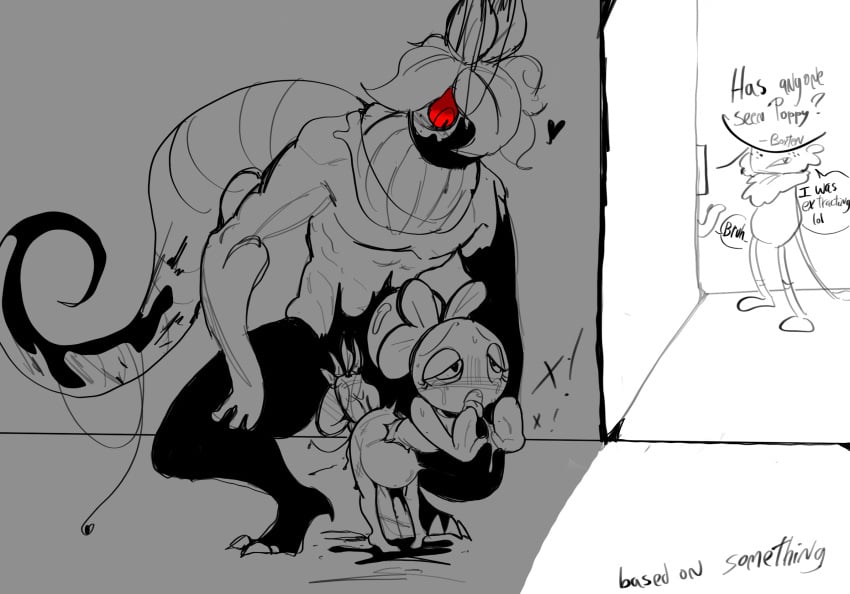 against_wall belly_bulge boxten_(dandy's_world) crying cum cumflation dandy's_world forced goob_(dandy's_world) poppy_(dandy's_world) raped raped_by_monster roblox size_difference sprout_(dandy's_world) straight