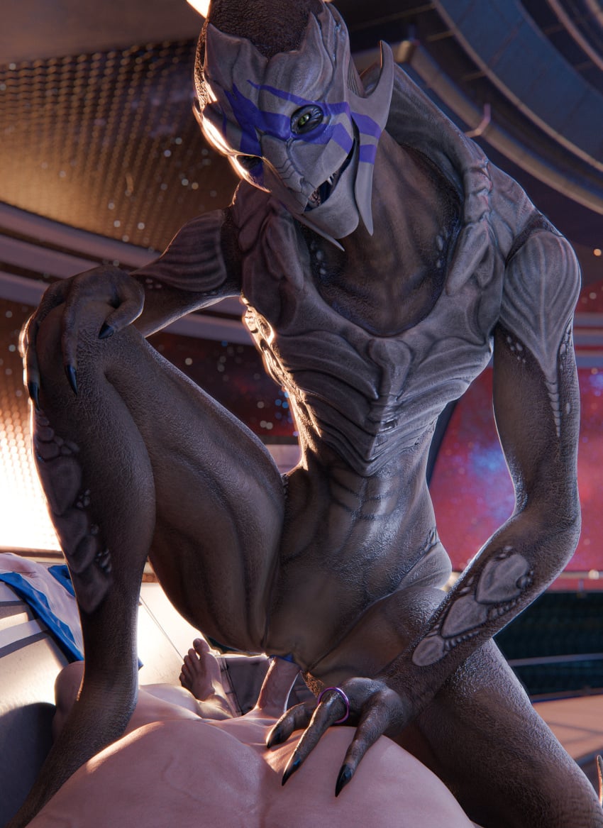 3d 3d_(artwork) alien/human cowgirl_position doinks-ahoy hand_on_chest high_resolution highres mass_effect sex turian vetra_nyx