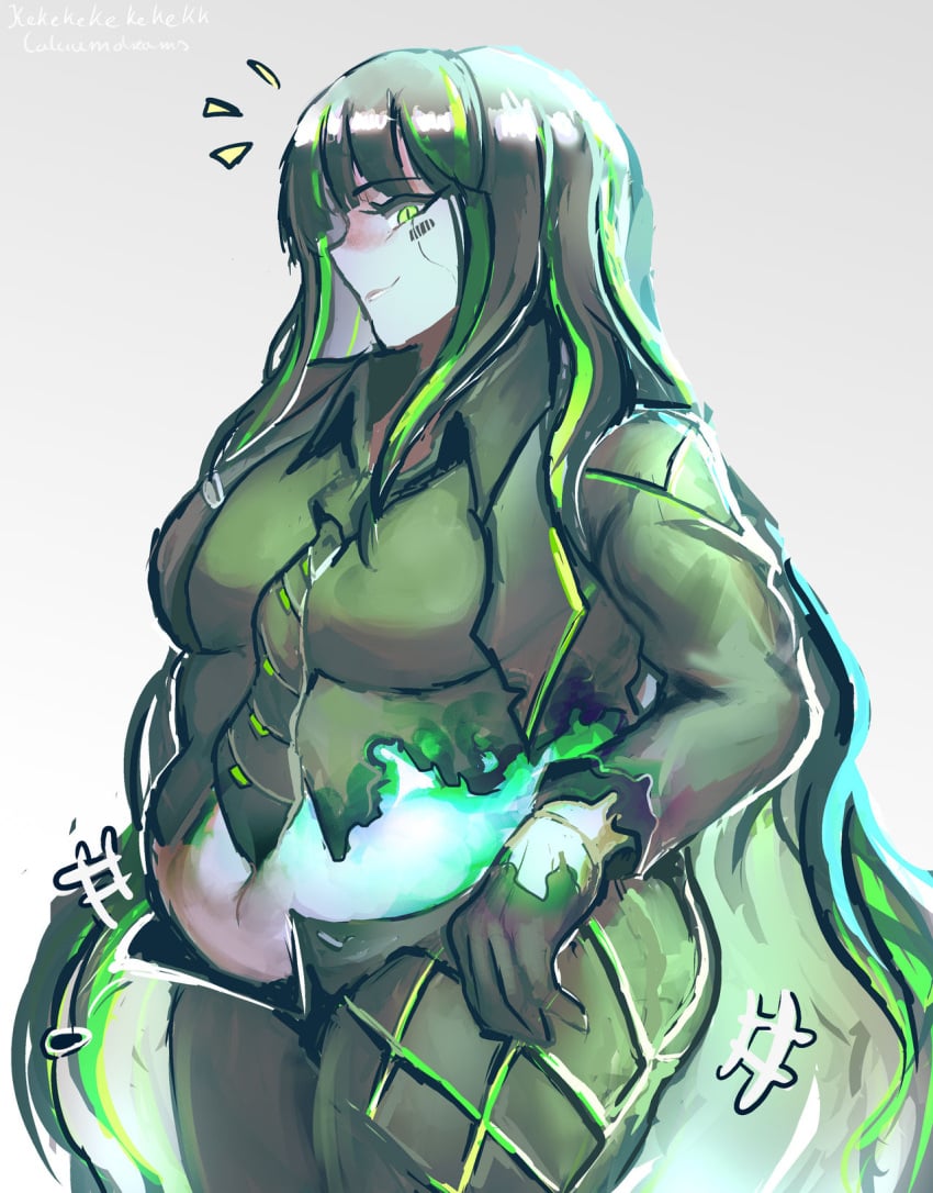 alfonso_(limbus_company) big_breasts breasts chubby fairy_gentleman female kekekekekekekk limbus_company project_moon slime slime_girl transformation transformation_sequence weight_gain
