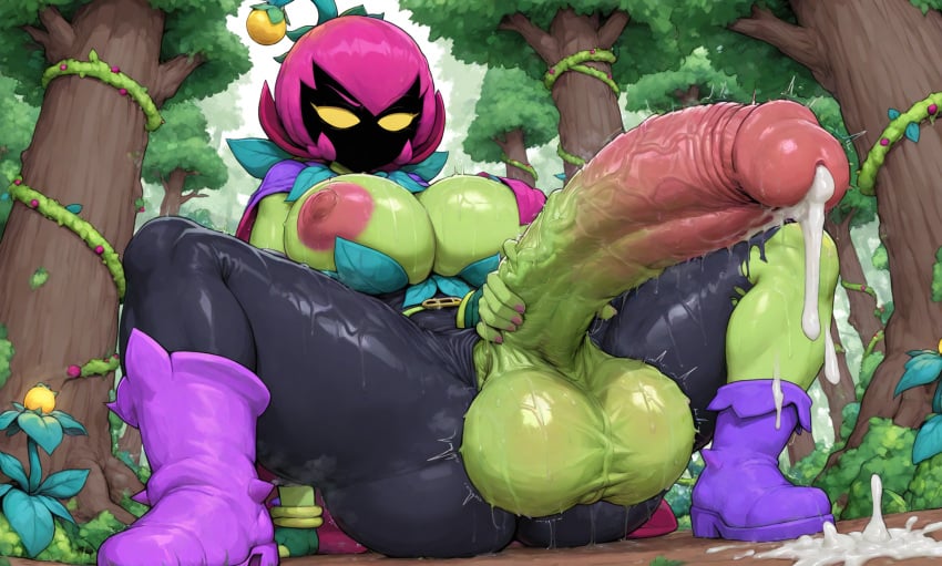ai_generated brawl_stars cum futanari lily_(brawl_stars) mcgold4553