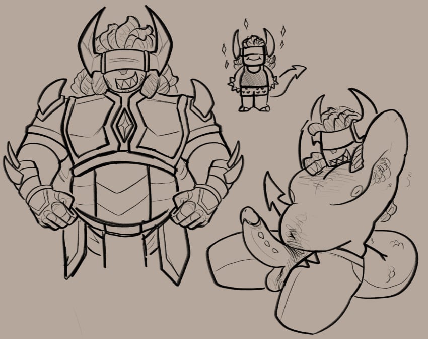 1boy armor banhammer_(phighting) deadmeatboar fat male naked no_color penis phighting roblox tagme