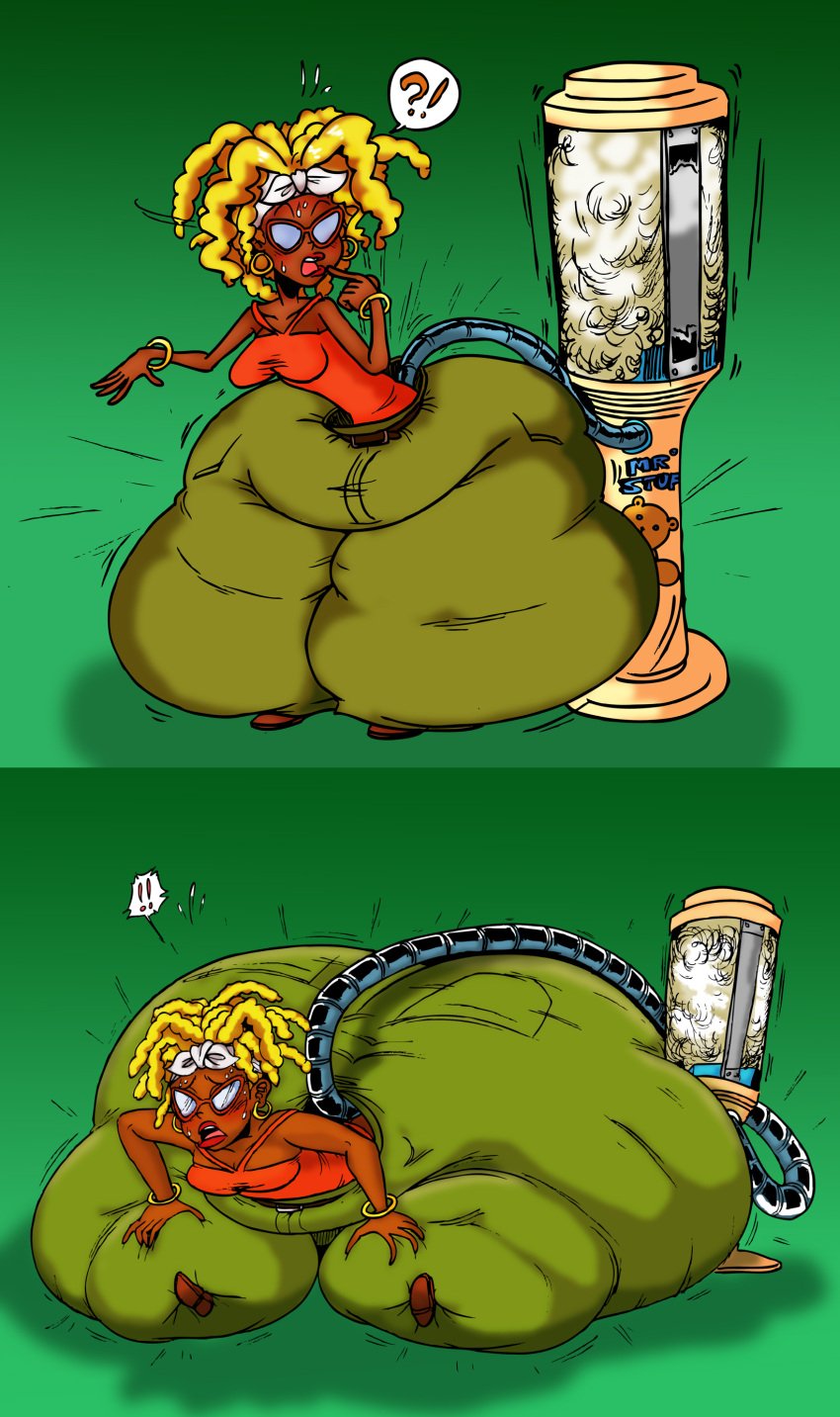 ass_expansion colored comic female inflation pants_inflation stuffing_(material) stuffing_machine tagme yer-keij-fer-cash