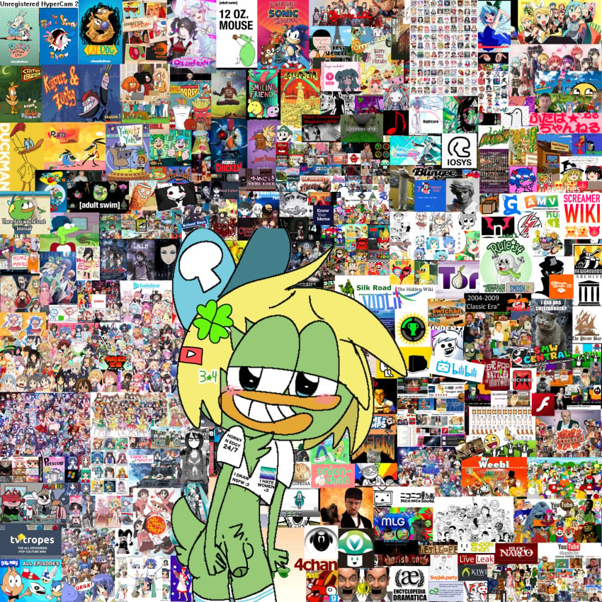 4chan absurd_res anime artist_self-insert cartoon character_request copyright_request duck fandom internet literature manga media_request meme memes music nude penis self_portrait video_games website youtube