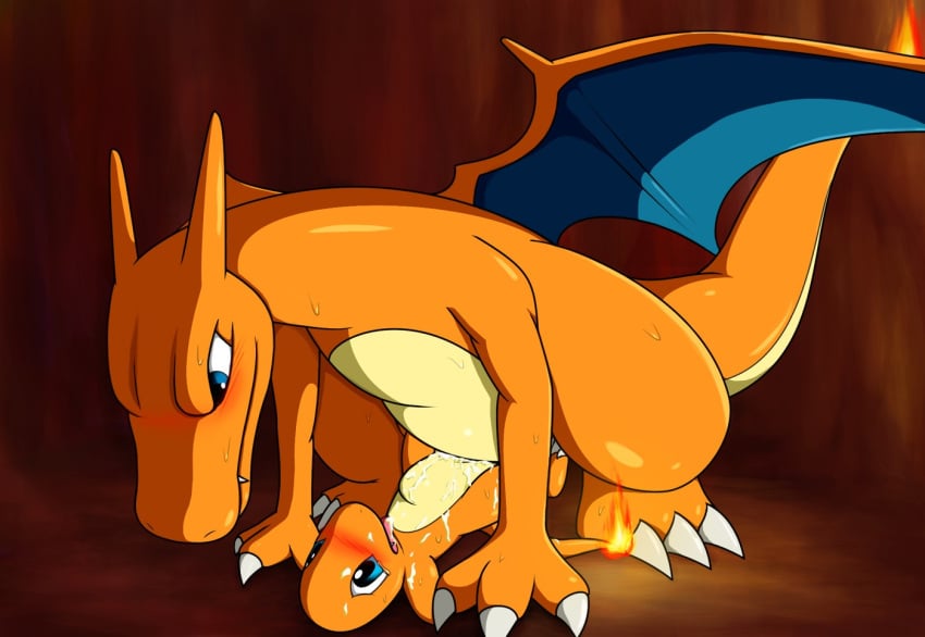 blue_eyes blush charizard charmander cum dancingchar female fire male messy nintendo open_eyes penetration pokémon_(species) pokemon pokemon_(species) reptile scalie sex size_difference stomach_bulge straight sweat tail tail_fire video_games