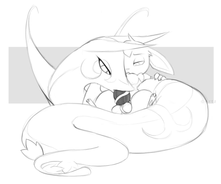 artz artz_(eevee) eevee eeveelution elizabeth_serperior feral feral_on_feral penis pokemon pokemon_(species) serperior