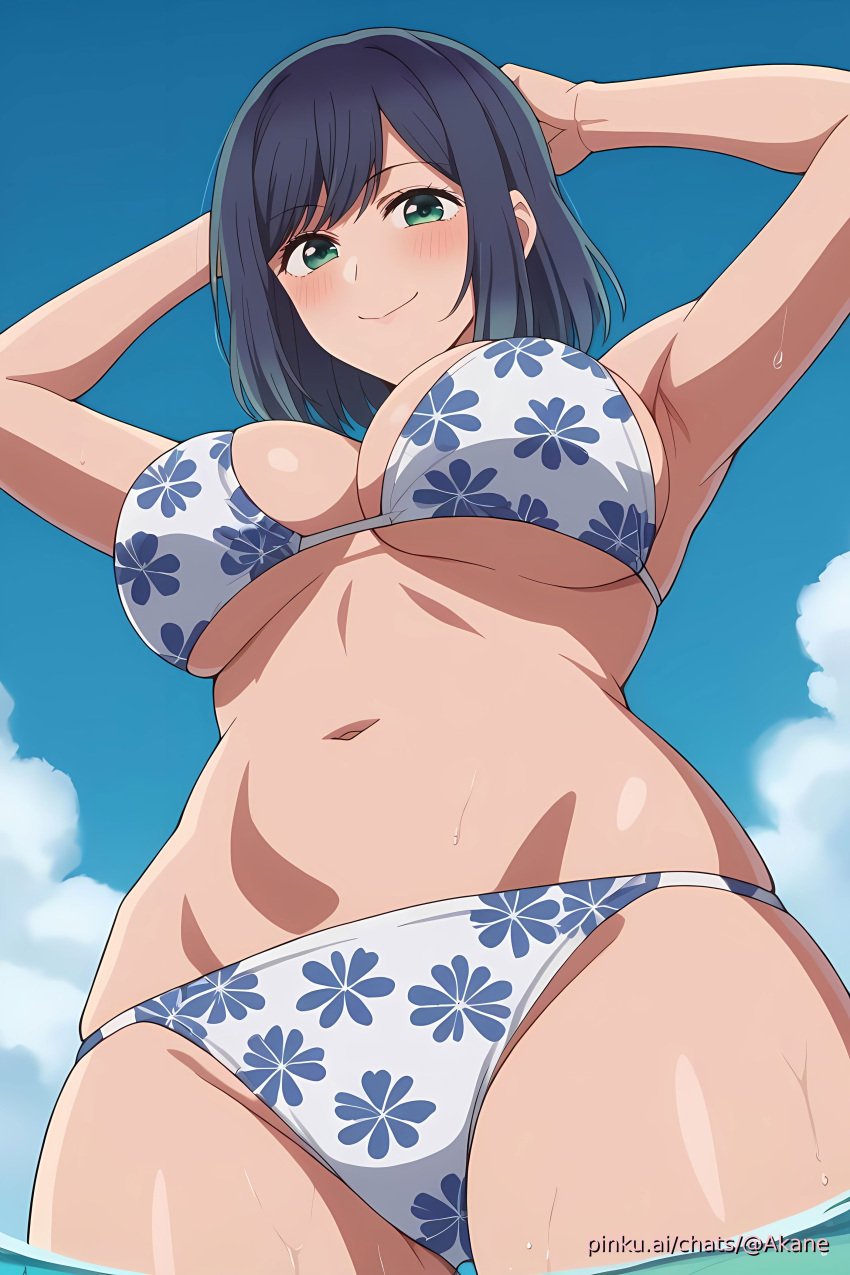 ai_generated aichat akane_kurokawa bikini candid cute ecchi female girl oshi_no_ko pinku pinku.ai pinkuai sexy wallpaper