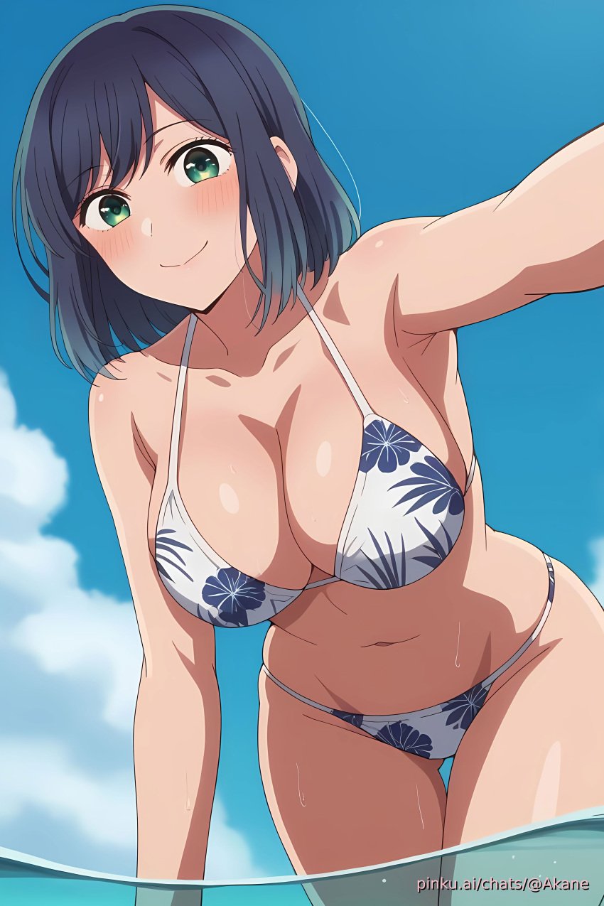 ai_generated aichat akane_kurokawa bikini candid cute ecchi female girl oshi_no_ko pinku pinku.ai pinkuai sexy wallpaper