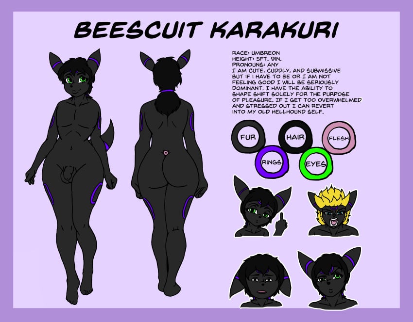 absurd_res anthro beescuit_(beescuit3) eeveelution english_text generation_2_pokemon halfeb_the_dingo hi_res male nintendo pokemon pokemon_(species) solo text umbreon