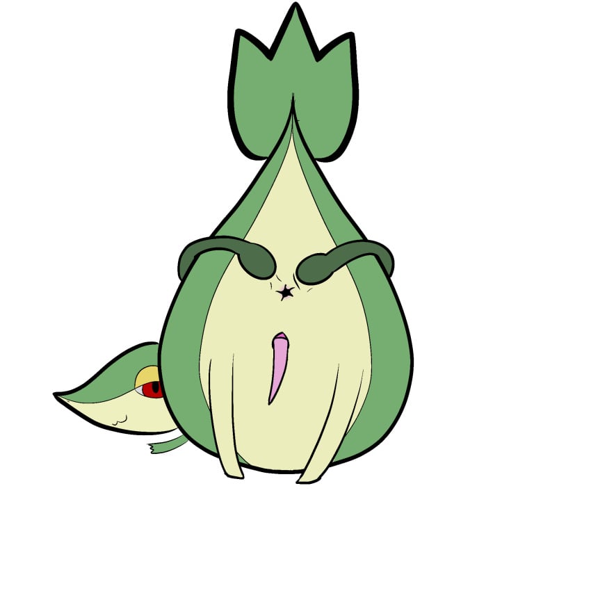 anthro anus ass chicory generation_5_pokemon genitals hi_res male nintendo penis plant pokemon pokemon_(species) presenting presenting_anus presenting_hindquarters snivy solo spread_anus spreading vines