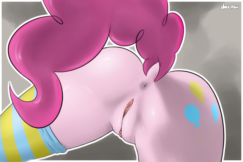 2013 anthro anthrofied anus cutie_mark derpah equine female friendship_is_magic fur hi_res horse my_little_pony pink_fur pinkie_pie_(mlp) pony pussy solo straight_hair