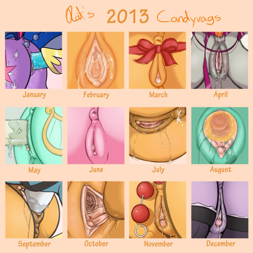 anal_beads anus applejack_(mlp) beads bent_over bow calendar cervix clitoris earth_pony equine female female_only friendship_is_magic fur insertion internal lyra_heartstrings_(mlp) multiple_females my_little_pony octavia_melody penetration pinkie_pie_(mlp) pony princess_cadance_(mlp) pussy pussy_juice rainbow_dash_(mlp) ratofdrawn rear_view sex smooth_skin twilight_sparkle_(mlp) wet wet_pussy