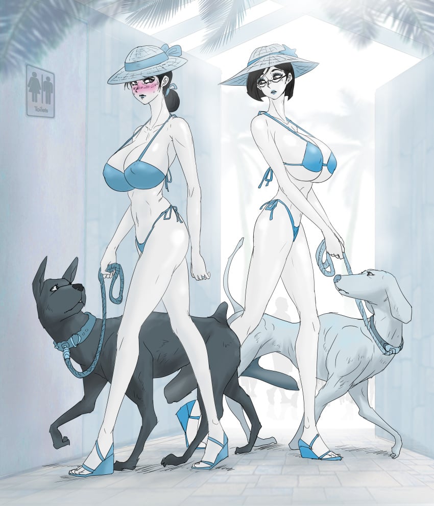 2boys 2girls all_fours animal_genitalia animal_penis ante90 big_ass big_breasts big_penis breasts canid canine cheating cheating_wife domestic_dog female feral huge_ass huge_breasts huge_cock long_hair male male/female netorare original penis wife zoophilia