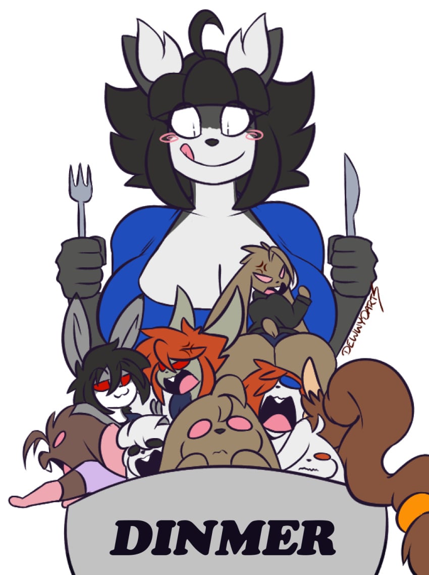 big_breasts breasts carrots_(dewwydartz) cleavage dara_(dewwydartz) dd_(dewwydartz) dewwydarts dewwydartz eva(dewwydartz) female furry huge_breasts john_(dewwydartz) lucia_(dewwydartz) lucy(dewwydartz) meme simple_background steve_(dewwydartz) val_(dewwydartz)