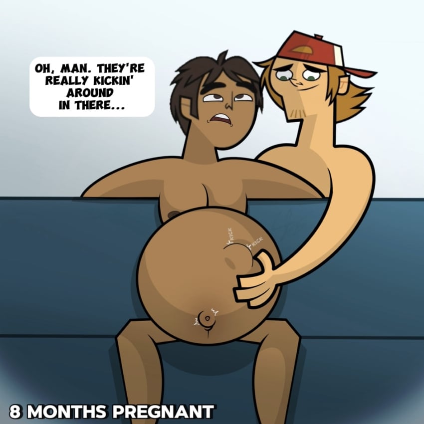 baby_kicking belly_bulge belly_button belly_rub belly_rubbing kicking_(pregnancy) male_focus male_only male_pregnancy mpreg navel_fetish outie outie-navel outie_belly_button outie_navel pregnant_belly pregnant_male raj_(tdi) thestarry900 total_drama_(series) total_drama_island wayne_(tdi)