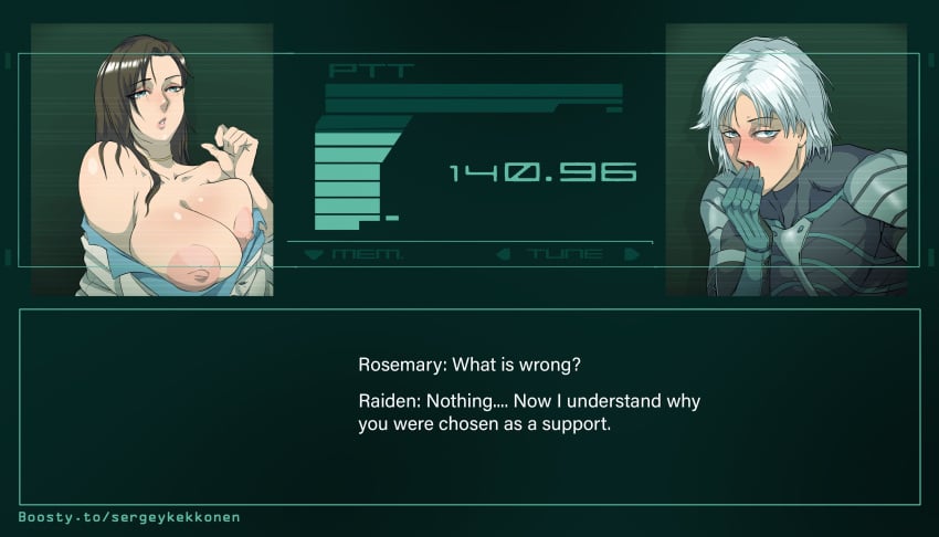 metal_gear metal_gear_solid raiden_(metal_gear) rosemary_(metal_gear) sergey_kekkonen tagme