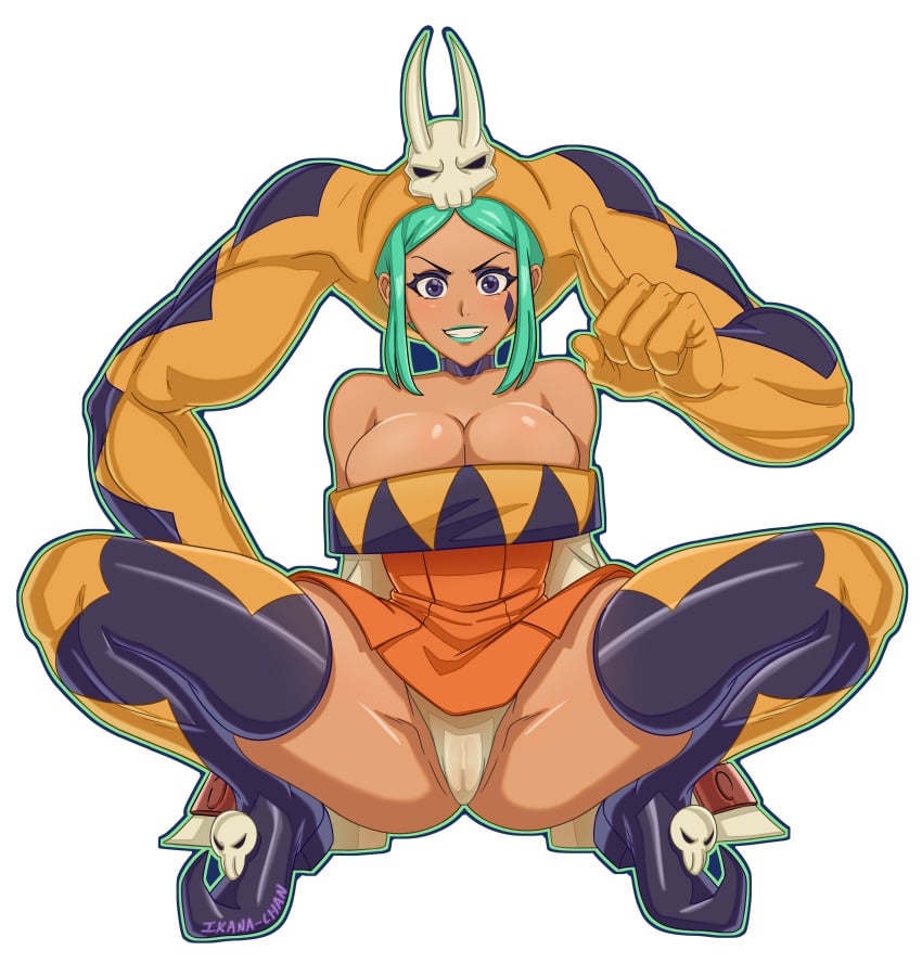 1girls breasts cameltoe cerebella cleavage ikana-chan panties skullgirls thighs