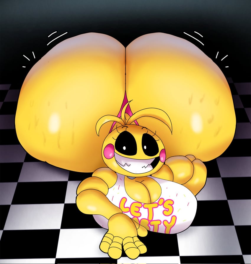 1girls animatronic ass crawling crowundeadcat five_nights_at_freddy's_2 fnaf huge_ass massive_ass smile smiling tagme thedeathcrow05 toy_chica_(fnaf)