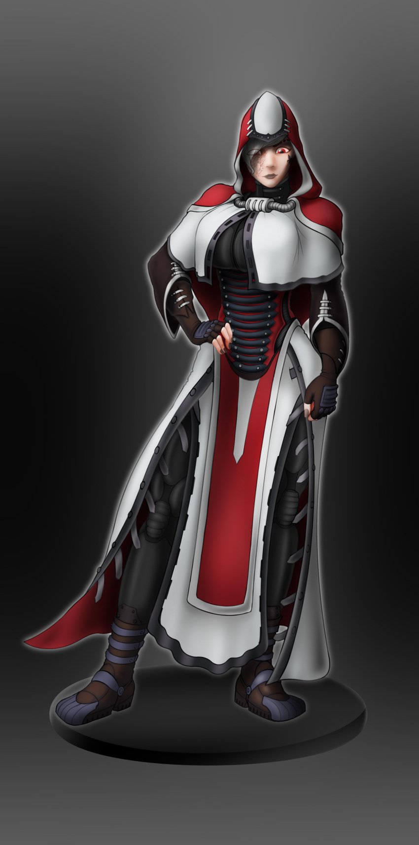 abs adepta_sororitas armoured athletic athletic_female back_muscles biceps big_breasts big_muscles big_nipples big_pecs black_lips breasts camilia(towarman) craaabe fleur-de-lis hair_over_one_eye huge_breasts large_breasts looking_at_viewer massive_breasts muscular_female nipples red_eyes short_hair sister_of_battle solo thick_thighs toned toned_body triceps warhammer_(franchise) warhammer_40k white_hair