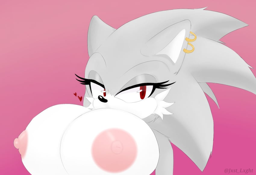 big_breasts heart hedgehog jxst_lxght light_arkensaw_(oc) looking_at_viewer oc sonic_(series) white_fur