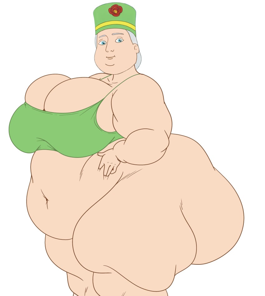 1girls almost_naked almost_nude and bbw bbw_mom blue_eyes bra chubby chubby_female dowager_hatt edit edited elderly fatty female female_focus female_only friends gilf gray_hair hat hit_entertainment inakotho looking_at_viewer mattel old sbbw tagme thomas_and_friends topwear weight_gain