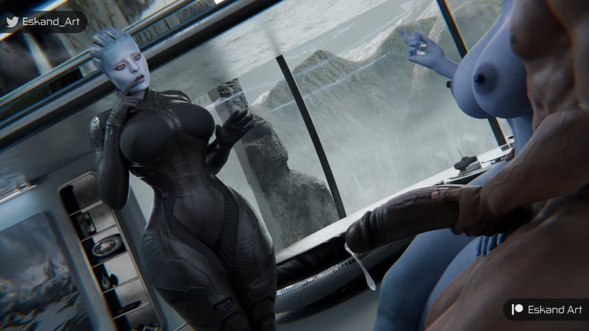 1boy 2girls 3d alien alien_girl alien_humanoid asari big_ass big_breasts bioware blue-skinned_female blue_body blue_skin bottom_heavy breasts bust busty chest curvaceous curvy curvy_figure dark-skinned_male dark_skin electronic_arts eskandart female hair_tentacles hips hourglass_figure huge_ass huge_breasts humanoid large_ass large_breasts legs liara_t&#039;soni male male/female mass_effect mature mature_female morinth slim_waist tentacle_hair thick thick_hips thick_legs thick_thighs thighs top_heavy voluptuous waist wide_hips wide_thighs
